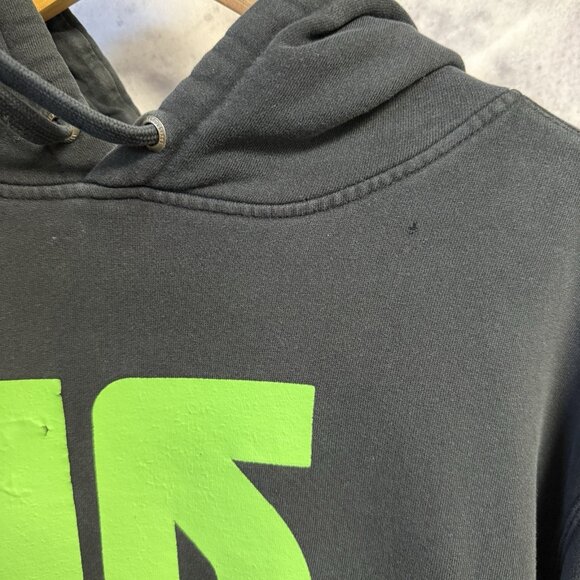 Burton Hoodie Sweatshirt Mens Large Black Snowboard Streetwear 24x25.5 - Picture 3 of 16